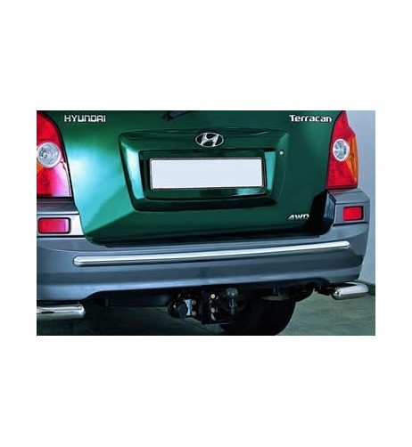Tubo di protezione posteriore acciaio inox Hyundai Terracan dal 2002 al 200