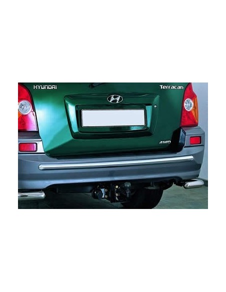 Tubo di protezione posteriore acciaio inox Hyundai Terracan dal 2002 al 200