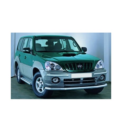 Tubo di protezione posteriore acciaio inox Hyundai Terracan dal 2002 al 200