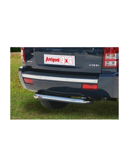 Tubo di protezione posteriore acciaio inox Jeep Grand Cherokee dal 2005 al 