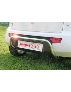 Tubo di protezione posteriore acciaio inox lucido 42mm Kia Soul dal 2009 al