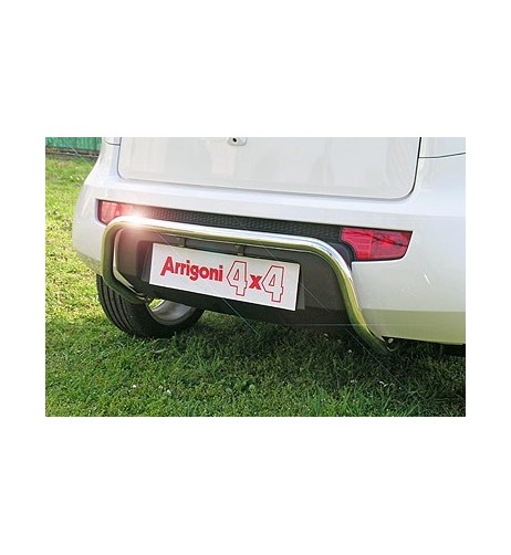 Tubo di protezione posteriore acciaio inox lucido 42mm Kia Soul dal 2009 al