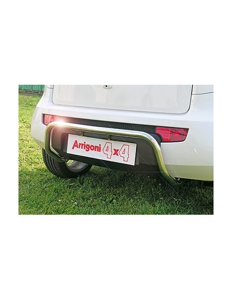 Tubo di protezione posteriore acciaio inox lucido 42mm Kia Soul dal 2009 al