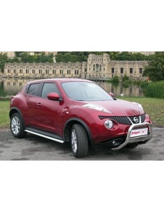 Tubo di protezione posteriore acciaio inox lucido 50mm Nissan Juke 4x2 2010 2