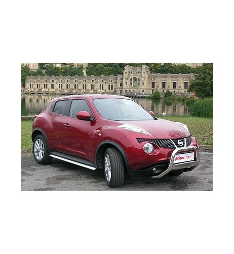 Tubo di protezione posteriore acciaio inox lucido 50mm Nissan Juke 4x2 2010