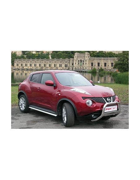Tubo di protezione posteriore acciaio inox lucido 50mm Nissan Juke 4x2 2010