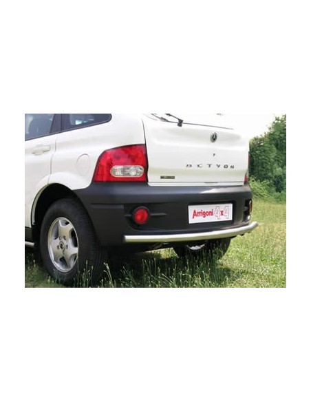 Tubo di protezione posteriore acciaio inox lucido 60mm SsangYong Actyon
