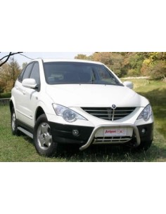 Tubo di protezione posteriore acciaio inox lucido 60mm SsangYong Actyon 2