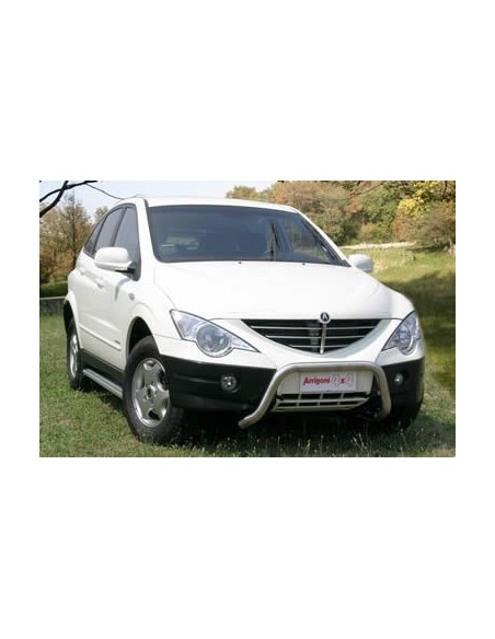 Tubo di protezione posteriore acciaio inox lucido 60mm SsangYong Actyon