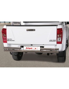 Tubo di protezione posteriore acciaio inox lucido Isuzu D Max 2012 2019