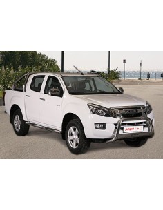 Tubo di protezione posteriore acciaio inox lucido Isuzu D Max 2012 2019 2