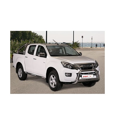 Tubo di protezione posteriore acciaio inox lucido Isuzu D Max 2012 2019