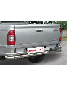 Tubo di protezione posteriore acciaio inox lucido Isuzu D Max dal 2003 al 2