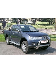 Tubo di protezione posteriore acciaio inox mat Mitsubishi L200 Club Cab 10  2