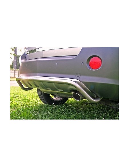 Tubo di protezione posteriore inox lucido 42mm Opel Antara 2007 2010