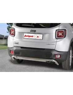 Tubo di protezione posteriore inox lucido 50mm Jeep Renegade dal 2014