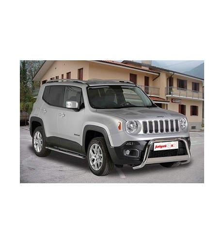 Tubo di protezione posteriore inox lucido 50mm Jeep Renegade dal 2014