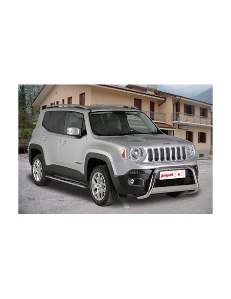 Tubo di protezione posteriore inox lucido 50mm Jeep Renegade dal 2014