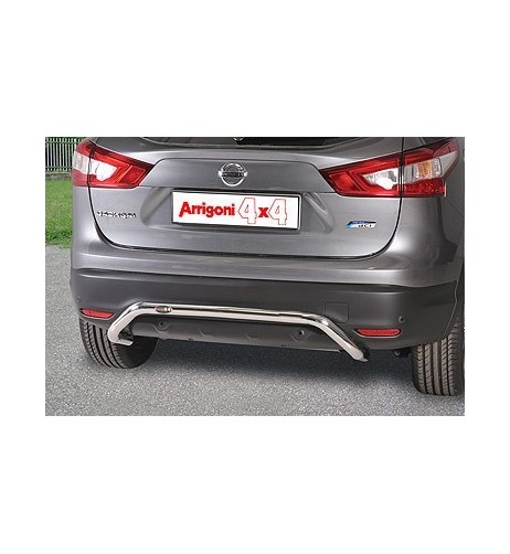 Tubo di protezione posteriore inox lucido 50mm Nissan Qashqai dal 2014