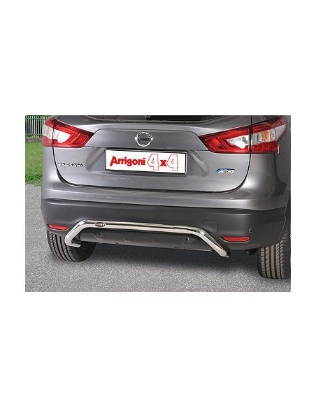 Tubo di protezione posteriore inox lucido 50mm Nissan Qashqai dal 2014