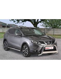 Tubo di protezione posteriore inox lucido 50mm Nissan Qashqai dal 2014 2