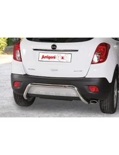 Tubo di protezione posteriore inox lucido 50mm Opel Mokka 2012 2019
