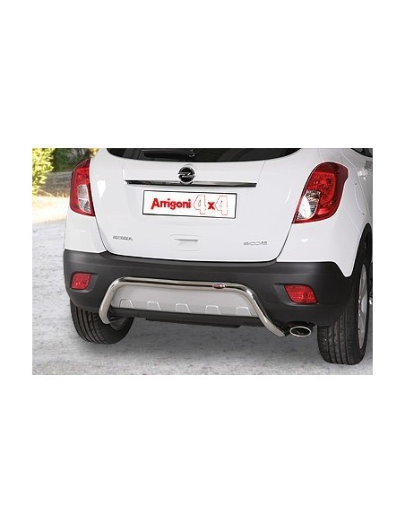 Tubo di protezione posteriore inox lucido 50mm Opel Mokka 2012 2019