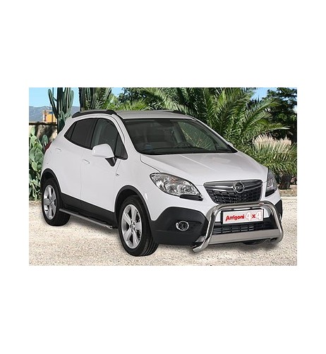 Tubo di protezione posteriore inox lucido 50mm Opel Mokka 2012 2019