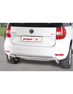 Tubo di protezione posteriore inox lucido 50mm Skoda Yeti 4x2 dal 2014