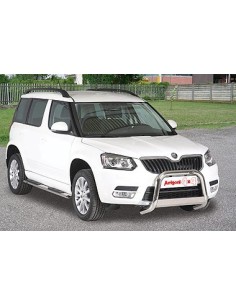 Tubo di protezione posteriore inox lucido 50mm Skoda Yeti 4x2 dal 2014 2
