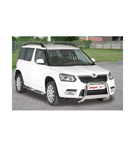 Tubo di protezione posteriore inox lucido 50mm Skoda Yeti 4x2 dal 2014