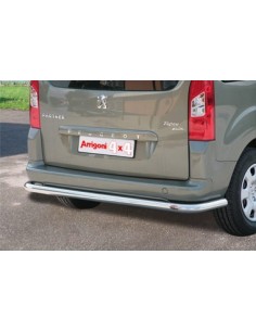 Tubo di protezione posteriore inox lucido 60mm Peugeot Partner dal 2008