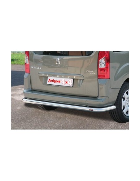 Tubo di protezione posteriore inox lucido 60mm Peugeot Partner dal 2008