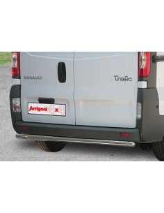 Tubo di protezione posteriore inox lucido 60mm Renault Trafic 2006 2013
