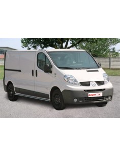 Tubo di protezione posteriore inox lucido 60mm Renault Trafic 2006 2013 2