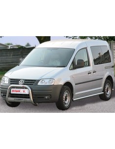 Tubo di protezione posteriore inox lucido 60mm Volkswagen Caddy 2004 2020 2