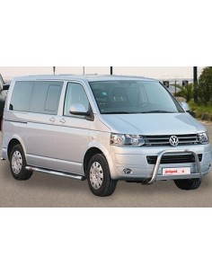 Tubo di protezione posteriore inox lucido 60mm Volkswagen T5 2010 2014 2