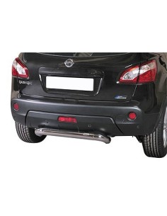 Tubo di protezione posteriore inox lucido 70mm Nissan Qashqai dal 2010 al 2