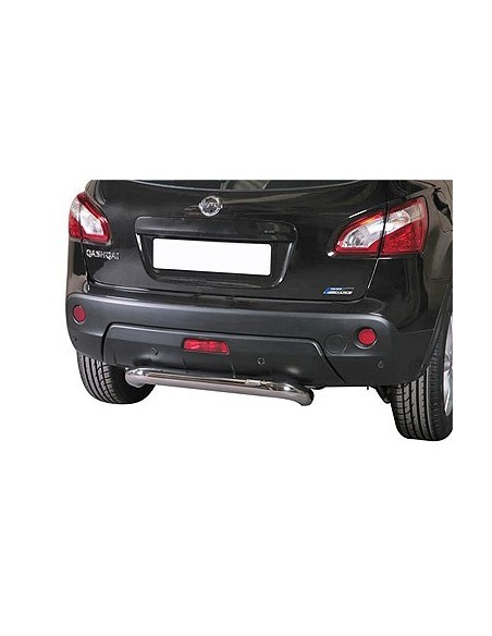 Tubo di protezione posteriore inox lucido 70mm Nissan Qashqai dal 2010 al 2