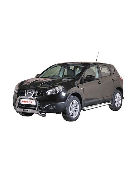 Tubo di protezione posteriore inox lucido 70mm Nissan Qashqai dal 2010 al 2