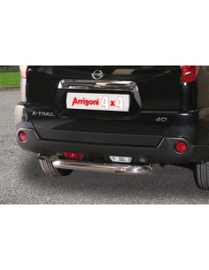 Tubo di protezione posteriore inox lucido 70mm Nissan X Trail 2011 2014