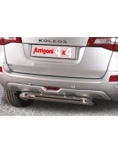 Tubo di protezione posteriore inox lucido 70mm Renault Koleos dal 2008