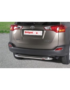 Tubo di protezione posteriore inox lucido 70mm Toyota Rav4 2013 2015