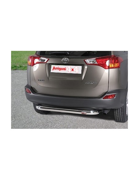 Tubo di protezione posteriore inox lucido 70mm Toyota Rav4 2013 2015