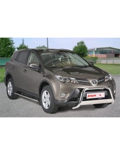 Tubo di protezione posteriore inox lucido 70mm Toyota Rav4 2013 2015 2