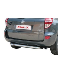 Tubo di protezione posteriore inox lucido 70mm Toyota Rav4 modello 2009