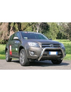 Tubo di protezione posteriore inox lucido 70mm Toyota Rav4 modello 2009 2