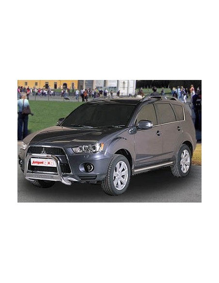 Tubo di protezione posteriore inox lucido Mitsubishi Outlander dal 2010 al 
