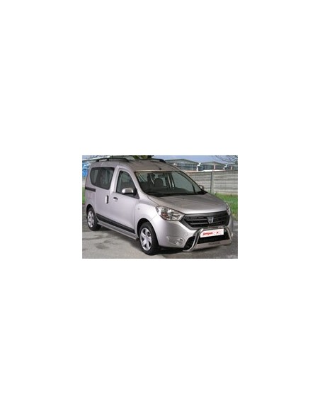 Tubo protezione anteriore inox lucido 60mm Dacia Dokker dal 2012