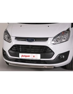 Tubo protezione anteriore inox lucido 60mm Ford Transit Custom 2013 2017